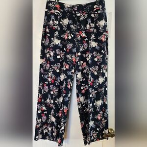 Lane Bryant Navy Floral Pants